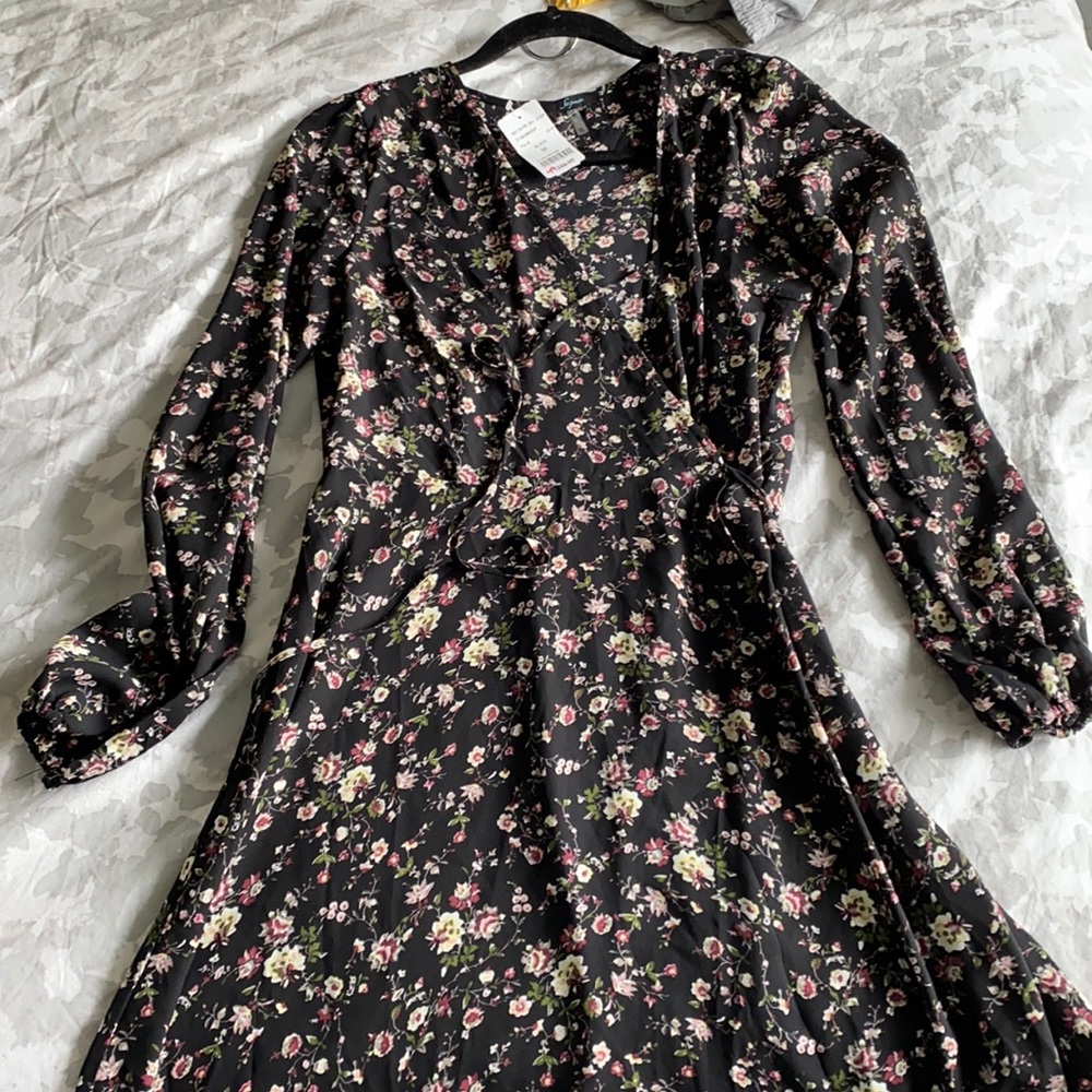Flower Wrap Dress